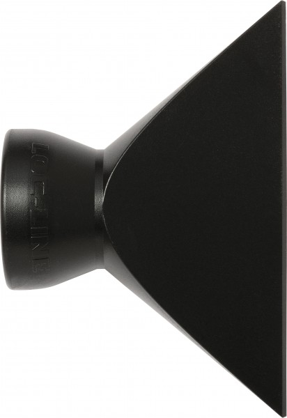 L61507S - Flachdüse 76mm, schwarz