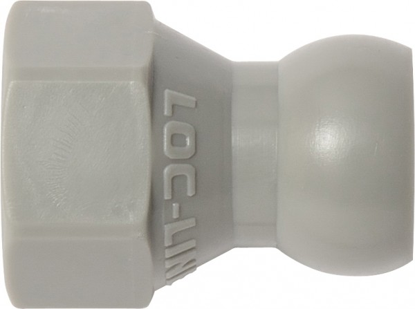 L49434G - Anschlussnippel mit SAE-Innengewinde 7/16"-20, grau