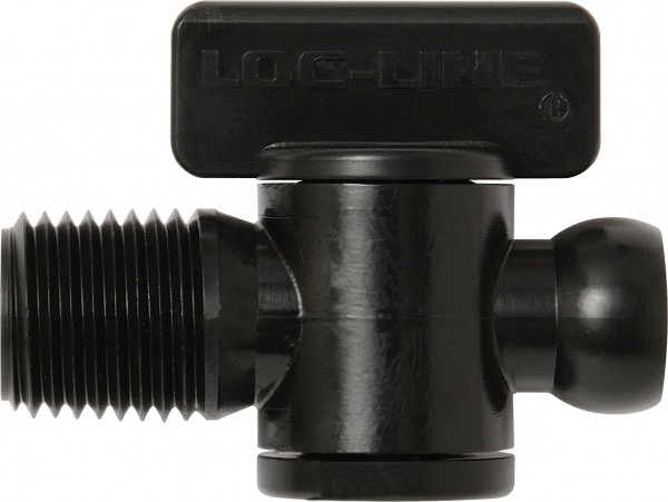 L29452S - Absperrhahn mit Außengewinde NPT 1/4", schwarz