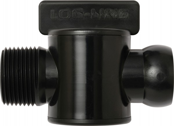 L61516S - Absperrhahn mit Außengewinde NPT 3/4" schwarz
