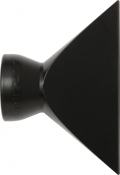 L61507S - Flachdüse 76mm, schwarz