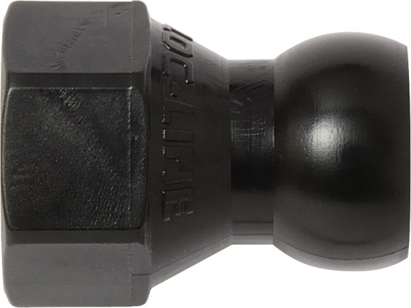 L49434S - Anschlussnippel mit SAE-Innengewinde 7/16"-20, schwarz