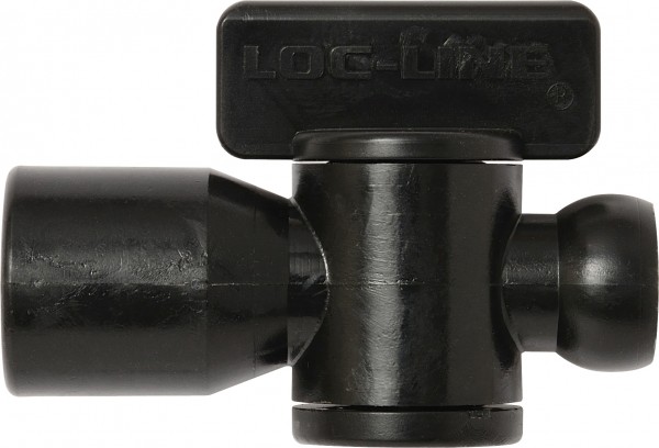 L21192S - Absperrhahn mit Außengewinde NPT 1/4", schwarz