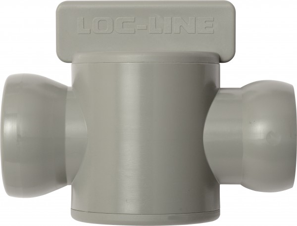 L69558G - Absperrhahn mit Segmentanschluss Kugel/Pfanne grau