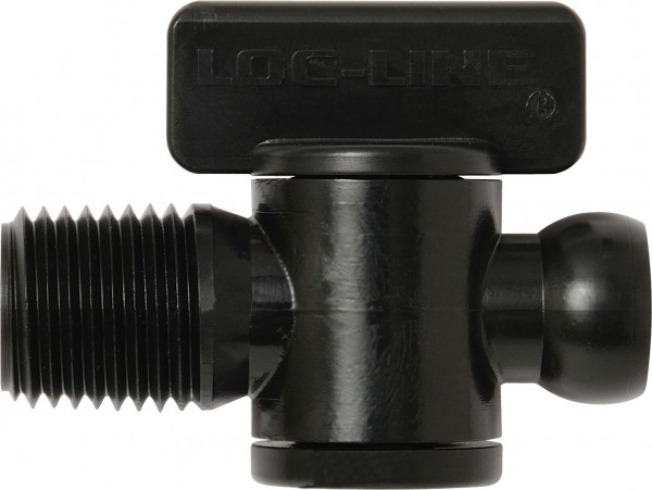L29452S - Absperrhahn mit Außengewinde NPT 1/4", schwarz