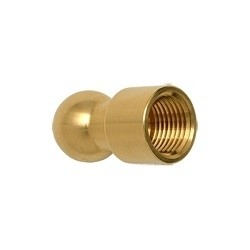 L41498 - Messing-Kugeladapter 12mm mit NPT-Gewinde 1/8"