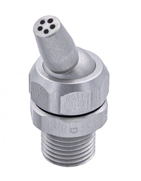 C4G18 - Gerade Rund-Düse, Mehrloch-Runddüse 5x Ø 1.0 mm mit G1/8“