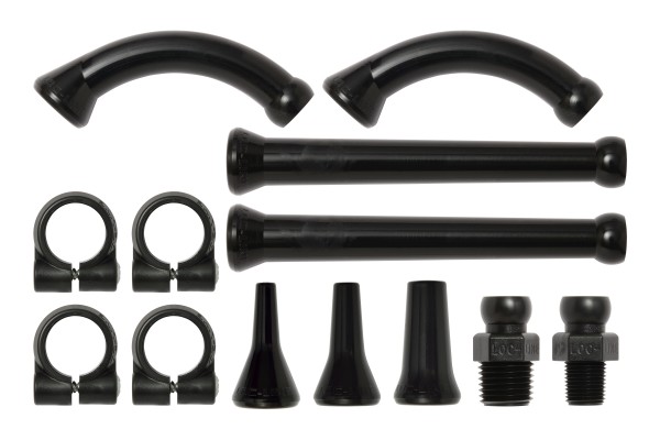 L40473S - 90° Schlauchbogen Set 90, schwarz