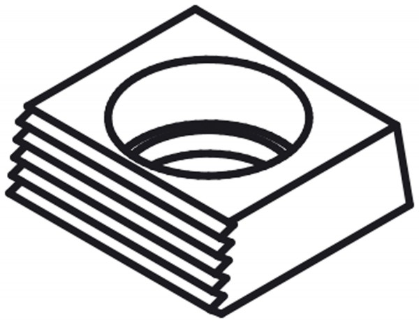 X21026 - Ersatz-Vierkantsscheibe gehärtet für Schraube M16